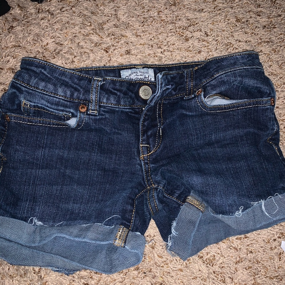 Dark denim blue areopostale shorts